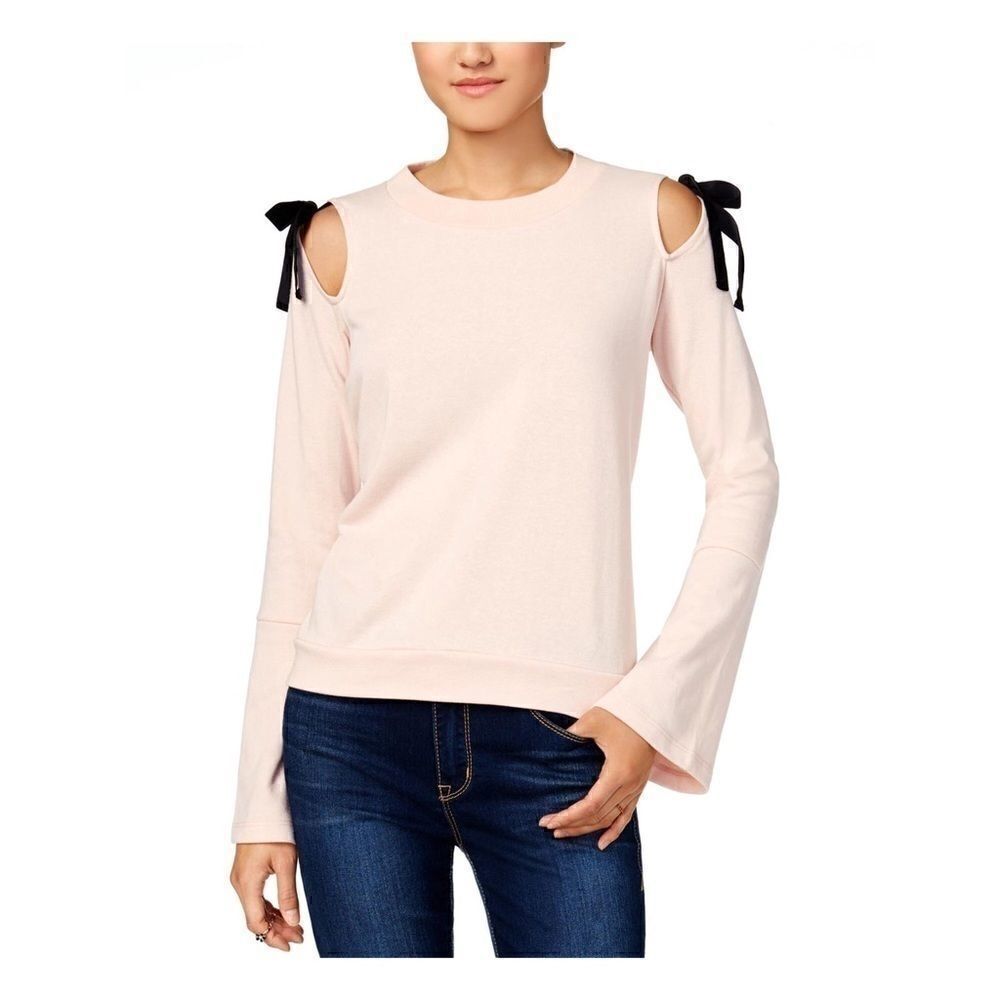 Almost Famous size L Blush Cold Shoulder Tunic NWOT